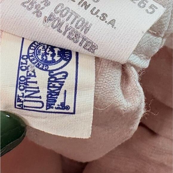 Osh Kosh B’gosh Vintage Footed Floral Overalls Corduroy Pink Baby Size 6/9 Month - Picture 11 of 11